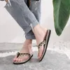 2024 Gai Womens Sandals Homme Pantoufles Fashion Floral Slipper Rubber Flats Sandals Summer Beach Chaussures 39-45