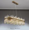 Kroonluchters Moderne Led Kristallen Kroonluchter Voor Eetkamer Creatief Ontwerp Luxe Home Decor Gouden Lamp Ovale Lichtarmatuur