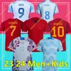 2023 Maillot espagnol T-shirt Maillot de football Uniforme de l'équipe nationale 22 23 Ferran Canales Ansu Fati Koke Asnsio Asla Pedri Morata Kit enfant Maillot de football homme