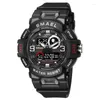 Wristwatches SMAEL Digital Watch LED 50m Waterproof Military Wristwatch Male Clocks Mens Watches Stopwatches Alarm Clock Sport 8063