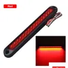 Other Interior Accessories New 15 Led Trailer Brake Tail Light Bar Stop Turn Lights Waterproof Assembly Strip Red For Marine Boats Gol Dhb6X