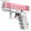 Sable Play Water Fun Gun Toys Mini pistolet à eau manuel Glock M1911 Été Natation Jeu d'eau Jouet Tir continu Amusant en plein air 230703 Q240307