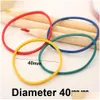 Blyertsfodral grossistpennor 500 st färggummiband Colorf Diameter 40mm Band Rings Elastic Office Supply Stretchable Latex Dhiwx