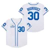 The Sandlot Movie Baseball Jerseys - Benny „The Jet” Rodriguez, Squents, Yeah -Yeah McClennan zszyty w szarym, białym, niebieskim