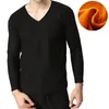 Men's Thermal Underwear Winter Warm Long Johns 5XL 6XL 7XL 8XL 9XL 10XL Bust 160cm Plus Size V-neck Men