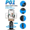 AI Smart Gimbal 360 ° Auto Face Tracking Allinone Rotation Phone Holder para smartphone vídeo Vlog Live Stabilizer Tripé 240229