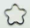 Porte-clés en gros 100pc coeur étoile à cinq branches prune porte-clés porte-anneau accessoires de bricolage en métal formes multiples porte-clés sac pendentif