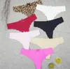 6 pzlotti Donne Perizoma Mutandine Sexy Intimo Senza Soluzione di Continuità Mutande Intime Leopardo Stampato Stringa di Seta Ghiaccio Sottile Lowrise Panty 21074952998