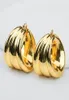 Hoop Earrings African For Women Jewelry Gold Color Large Dangle Dubai Weddings Bridal Accessory2649401