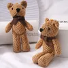 Baby Bear Stuffed Toys 15CM Plush Animals Cute Bag Key Pendant Children Dolls Birthday Gifts Wedding Party Decor 240307