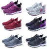 New Spring and Autumn Flying Weaving Sports Shoes للرجال والنساء ، أحذية الجري المألوفة والمتعددة الاستخدامات ، شبكات شبكية أحذية المشي غير الرسمية Cotton 36