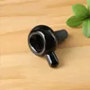 Newest Black Color Round Glass Bowl Handle Smoking Pipes Accessories 14mm 18mm male for Hookahs bongs Water Ash Catcher Bubbler Tools