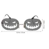 Lunettes de soleil Cadres Gris Flocons Citrouille Design Personnalisé Sans Monture Rétro Décor Drôle Fête Lunettes En Métal Hommes Femmes Halloween Accessoires