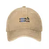 Bollkapslar Charlie Chaplin-Ha (blå) Cowboy Hat | -F- | Sport fluffiga te hattar kvinnor män