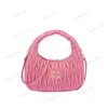 Miui Wander Matelasse Hobo Bag Bowling Arcadie Lolita Facs Womens Man Crossbody Designer Luxury Tote Handbags Half Moon Travel Clutch Pags Fluffy Higdts