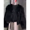 2023 Zima Nowa Haining Faux Fox trawa krótka płaszcz Kobiety i zintegrowane koronkowe futra Top 979936