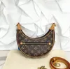 M81098 old flower Underarm bag Dinner bag Moon bag Pea bun leather shoulder bag clutch handbag designer bag tote bag chain bags