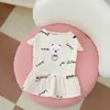 Vêtements pour chiens Vêtements pour animaux de compagnie Ours Robe à manches volantes pour chiens Vêtements Chat Petite Traction d'étain Mignon Summer Fashion Girl Yorkshire Accessoires