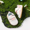 Atlético ao ar livre sola macia sapatos de caminhada do bebê primavera e outono interior costurado saco sapatos para meninos anti pontapé meninas artesanais sapatos velcroh240307