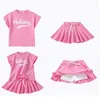 Kleidung Sets Sommer Mädchen Sport Set Baby Kurzarm T-shirts Rock Hosen 2pc Kinder Trendy Outfits Mädchen Kleidung