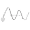 Pendant Necklaces New Arrival Love You Mom Pendant Necklace Glass Heart Shape Best Ever Charm For Women Mama Fashion Jewelry Mothers D Dhjcb