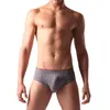 Sous-vêtements Feitong Sous-vêtements pour hommes Slips Couleur unie 95% coton Confortable Hommes Cueca Masculina