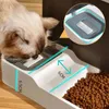 Distributeur automatique de nourriture pour chat de grande capacité, bol d'eau potable, fournitures pour animaux de compagnie, séparation humide et sèche, conteneur pour chien 240304