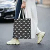 Shopping Bags Dachshund Wiener Dog Shoulder Women Reusable Bag Trendy Pets Large Capacity Canvas Tote Kawaii