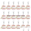 Keychains & Lanyards Keychains 18Pcs Sports Outdoor Miniature For Diy Exquisite Novelty Practical Handbag Wooden Sticks Baseball Key Dhqxb