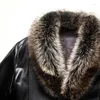 دعاوى الرجال Hombre Winter Men Men Sheepes Sheepskets jukets fur fur business apel cour couro of uterwear ذكر دافئ بالإضافة إلى المعطف