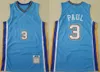 Basketball Throwback Spud Webb Jersey Tyrone Muggsy Bogues Larry Johnson Alonzo Trauer um Chris Paul Steve Smith Michael Mike Bibby Drazen Petrovic Vintage