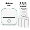 Printers Phomemo T02 Mini Portable Thermal Printing 5M Sticker Wireless Inkless Pocket Self Adhesive Label 221220 Drop Delivery Dhnhf