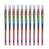 N80D 12/14 pièces crayons empilables cadeau de fête enfant 11 couleurs bloc de construction coloré pour les écoliers garçons filles 240227