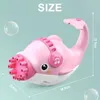 Sable Player Water Fun Electric Dolphin Gatling Bubble Gun Automatic Socon Soap Water Bubbles Machine Shark pour enfants Cadeau d'été Outdoor Kids Toys