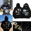 Rolling Loud Skull Foam Gedrukt Hoodie voor Mannen Hip Hop lelaki pullover borduurtrui heren Koreaanse hoge hals