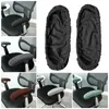 Capas de cadeira 1 par protetores úteis destacáveis decorativos flexíveis apoio de braço de cor sólida