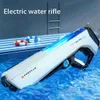 Arma brinquedos absorção de água automática pistola de água elétrica de alta tecnologia jogos de água automática de alta pressão pistola de água brinquedos para criança brinquedo de verão yq240307