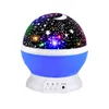 Night Lights 360 Degree Romantic Room Rotating Universe Star Projector Light Starry Sky Moon Night Child Bedroom Lamp Christmas Drop D Dhbvx