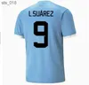 Soccer Jerseys Uruguay Jersey L.SUAREZ E.CAVANI N.DE LA CRUZ national team Shirt G.DE ARRASCAETA F.VALVERDE R.ARAUJO R.BENTANCUR men FootballH240307