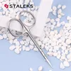 1 st Staleks SX-21/1M Manicure Dead Skin Scissors Russian Style Olecranon Eyebrow Scissor Magnolia Pattern Exfoliating Nail Tool 240305