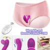 Trådlös fjärrkontroll Dildo Clitoris Stimulator Wearable Finger Wiggling Vibrator Female Sex Toys Shop for Women Par Adult 240227