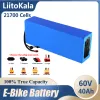 Liitokala 60V Ebike Battery 60v 40ah الدراجة الكهربائية 21700 16S8P حزمة بطارية الليثيوم 60V 3000W 2000W محرك الدراجات البخارية الكهربائية