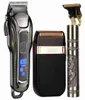 Professionell frisör hårklippuppsättning laddningsbar elektrisk finish skärmaskin skägg trimmer rakappladdlöst USB H4415530