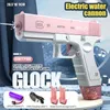 Toys Gun Sand Play Water Fun Electric Water Gun Large Capacity Automatic Glock Water Gun Summer Pool Beach Outdoor Play Toys for Kids Adult Gifts 240307