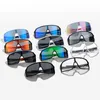 Polarized Sunglasses New Internet famous large frame windproof cycling glasses fashionable coated lenses anti blue light color changing glasses