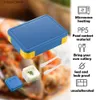 Bento Boxes 6 Compartments Snacks Portable Food Grade Microwavable Plastic Lunch Box Reusable Salad Fork Spoon Adults Kids Larger Capacity L240307