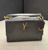 2024 designer bags Underarm women chian crocodile leather Shoulder purse luxurys handbags Vintage Tote Crossbody Purse shopping Wallet