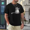 Men's Tank Tops Asexual Pride Raccoon T-Shirt Sweat Shirts Aesthetic Clothes Black T-shirts For Men