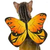 Kattenkostuums Hond Kleurrijk Vlinder Cosplaykostuum Vleugel Zacht, comfortabel doek