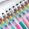 Креативные металлические шариковые ручки Радужные хрустальные шариковые ручки с сенсорным экраном, модные шариковые ручки для офиса и школы T9I002585